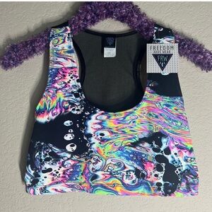 NWT Acid sky sportiva freedom rave wear top